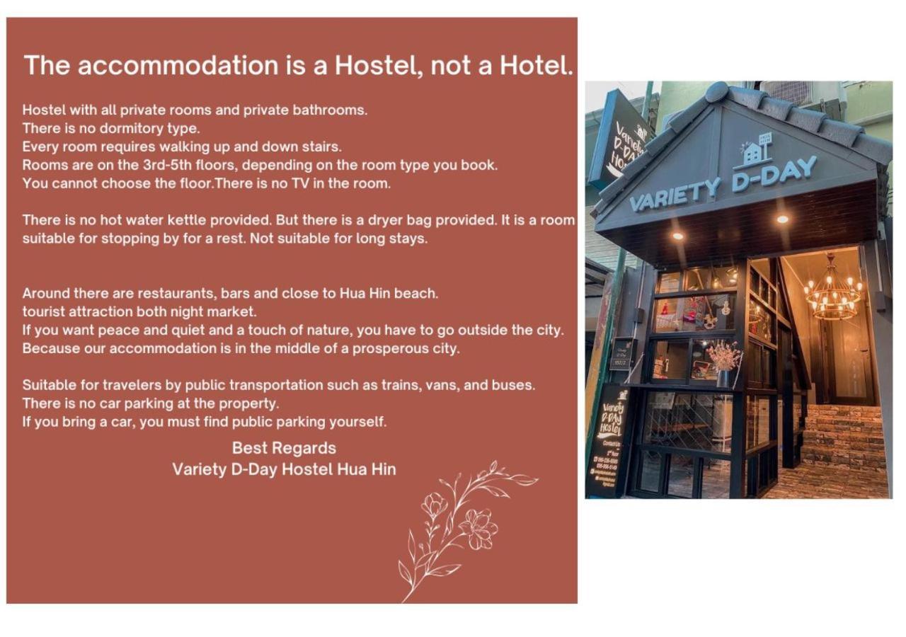 VarietyD-DayHostel HuaHin Buitenkant foto